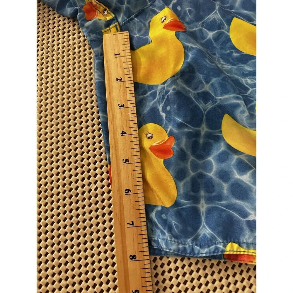 Neff Swim Trunks Shorts‎ Mens Size Small Rubber Duck Drawstring Elastic Waist S